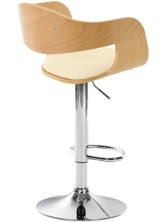 Tabouret de bar Kingston C, naturel/crème