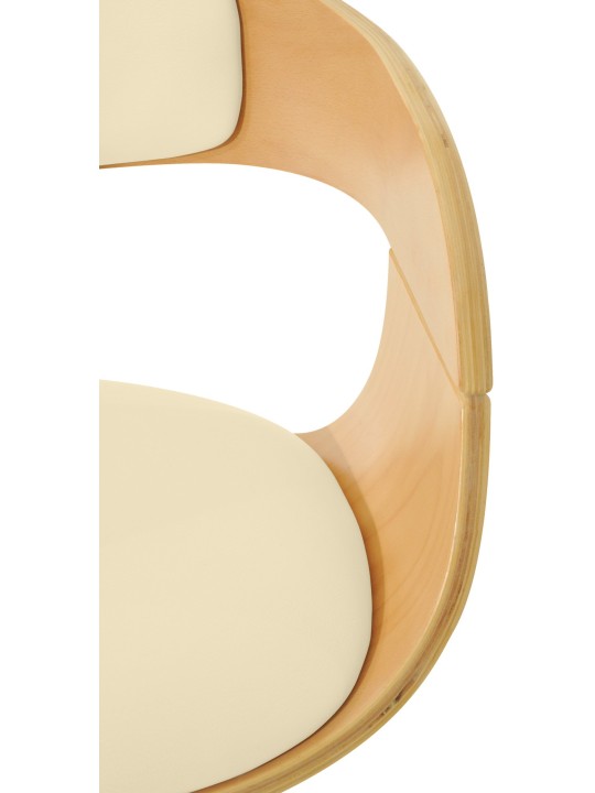 Tabouret de bar Kingston C, naturel/crème
