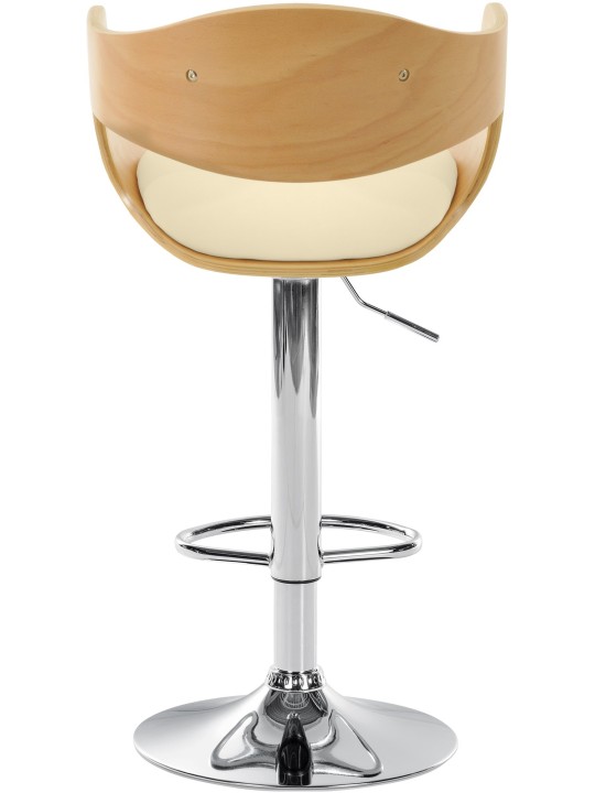Tabouret de bar Kingston C, naturel/crème