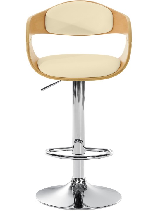 Tabouret de bar Kingston C, naturel/crème