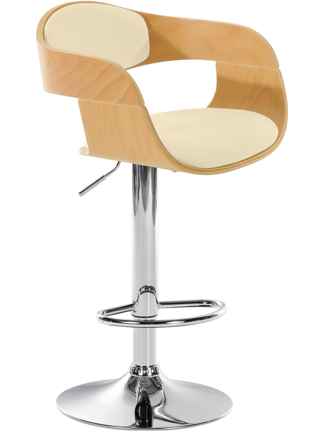 Tabouret de bar Kingston C, naturel/crème