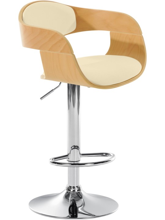 Tabouret de bar Kingston C, naturel/crème