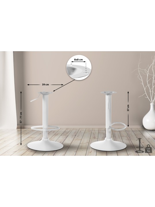 Cadre de remplacement pour tabouret de bar 8 x 8 cm, blanc Cadre de remplacement pour tabouret de bar 8 x 8 cm, blanc