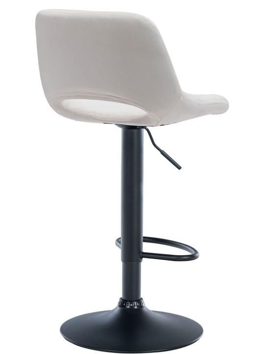 Tabouret de bar Camden velours, crème