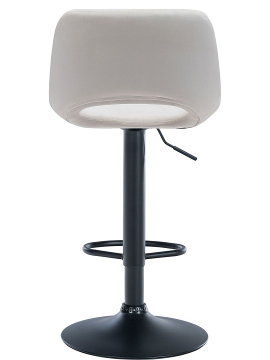 Tabouret de bar Camden velours, crème