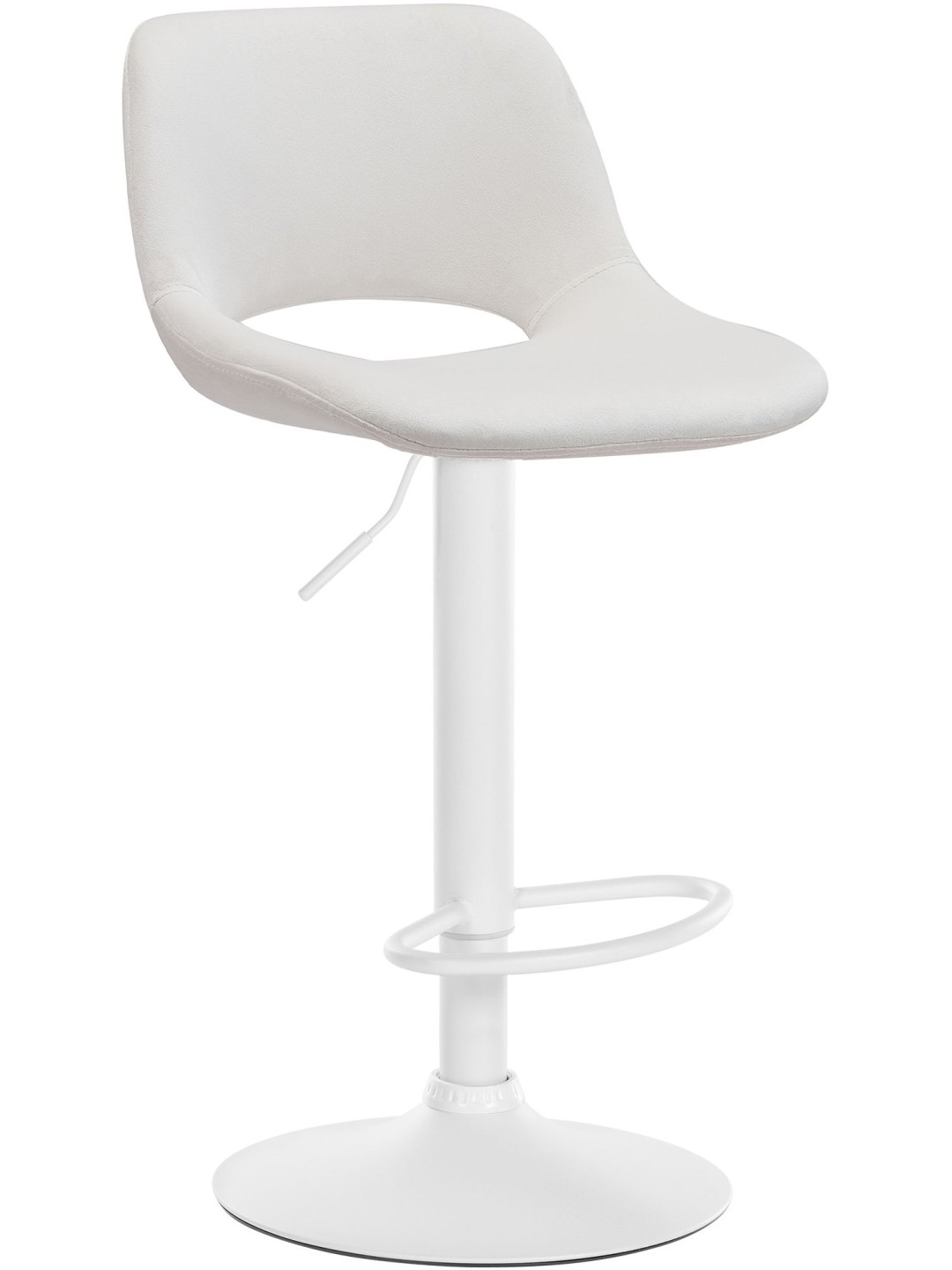 Tabouret de bar Camden velours, crème