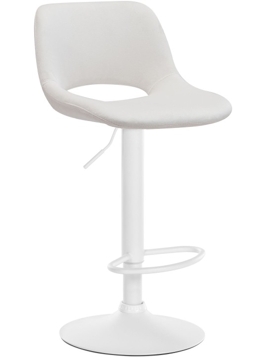 Tabouret de bar Camden velours, crème