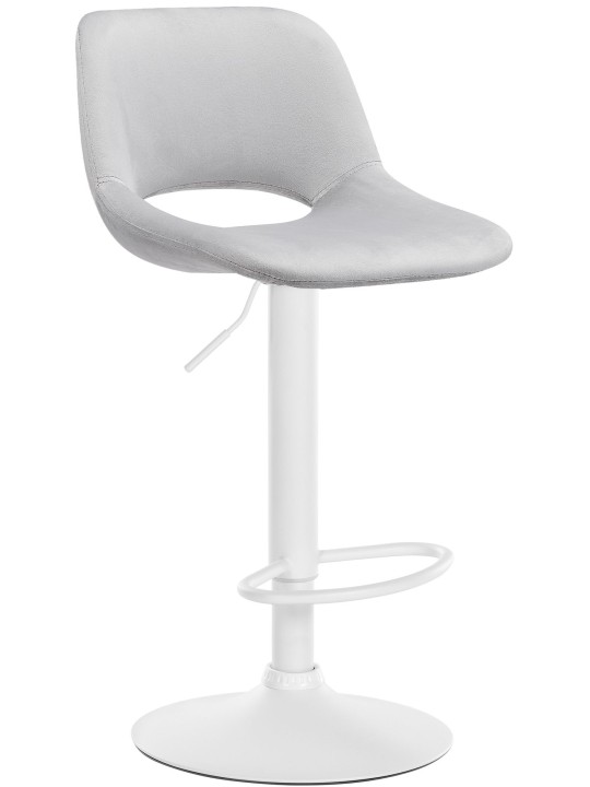 Tabouret de bar Camden velours, gris clair Tabouret de bar Camden velours, gris clair