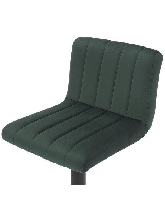 Tabouret de bar Jamie velours, vert
