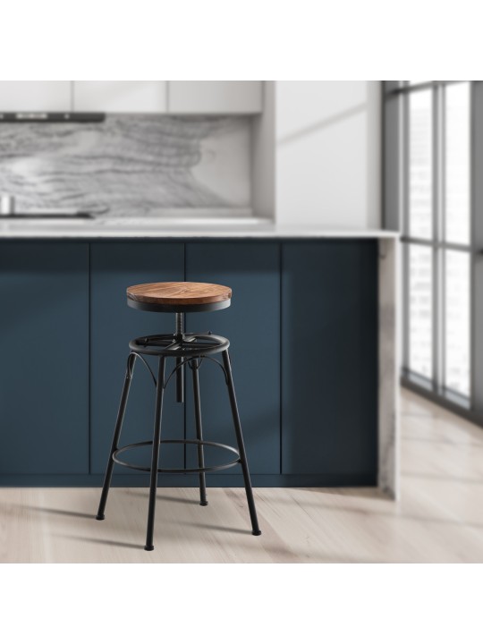 Tabouret de bar Beam, noir
