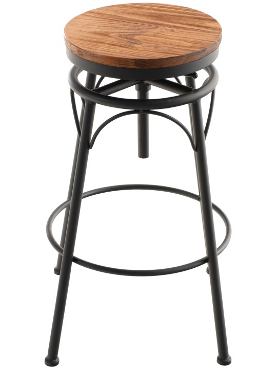 Lot de 2 tabourets de bar Beam, noir Lot de 2 tabourets de bar Beam, noir