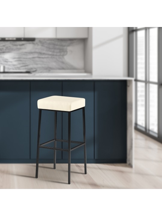 Tabouret de bar Montréal B85, crème