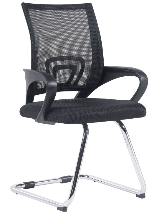 Chaise visiteur Eureka, noir