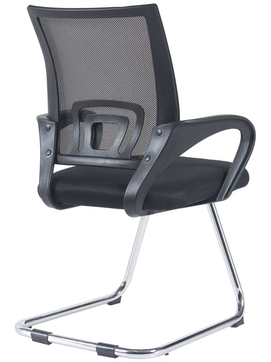Lot de 2 chaises visiteurs Eureka, noir Lot de 2 chaises visiteurs Eureka, noir