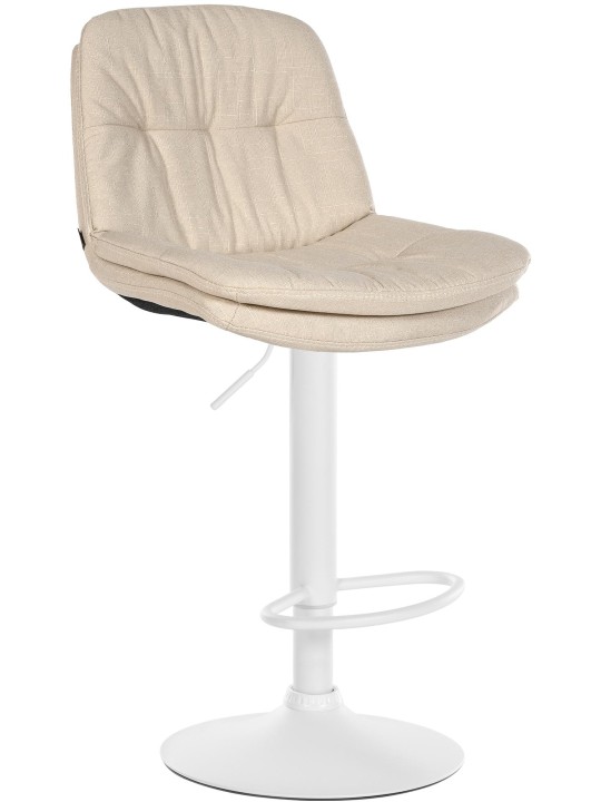 Tabouret de bar Laurel tissu, crème Tabouret de bar Laurel tissu, crème