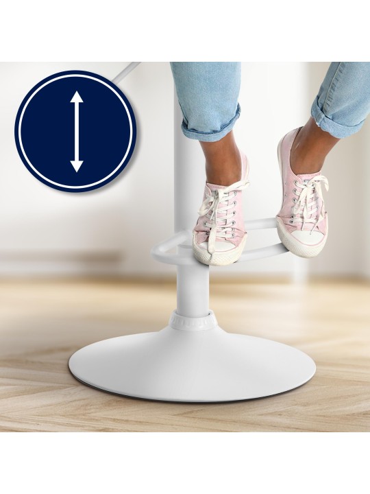 Tabouret de bar Laurel tissu, gris Tabouret de bar Laurel tissu, gris