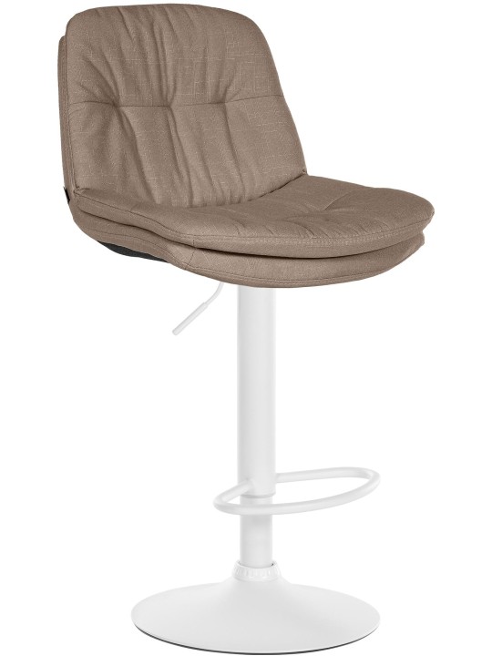 Tabouret de bar Laurel tissu, taupe