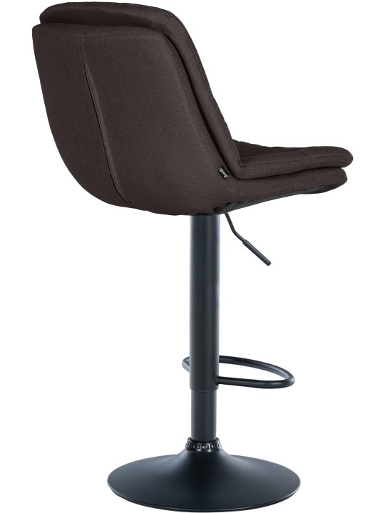 Tabouret de bar Laurel tissu, gris foncé
