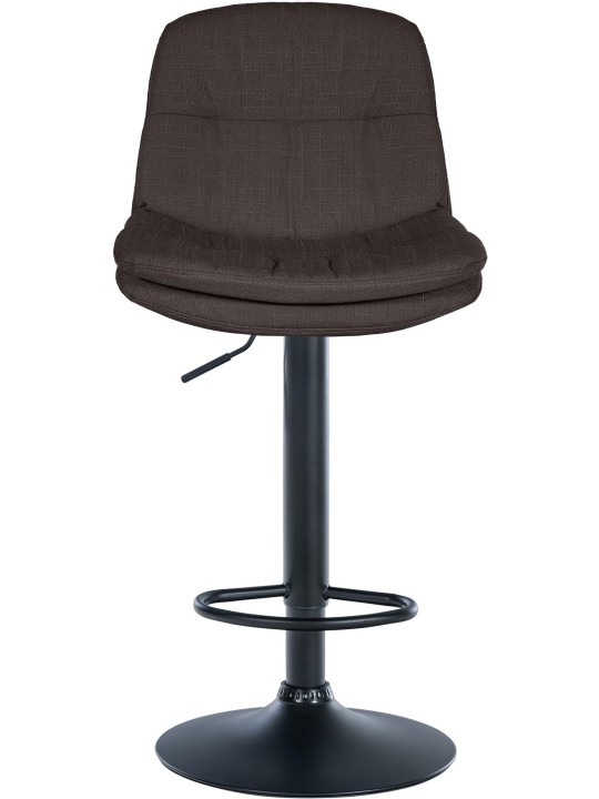 Tabouret de bar Laurel tissu, gris foncé