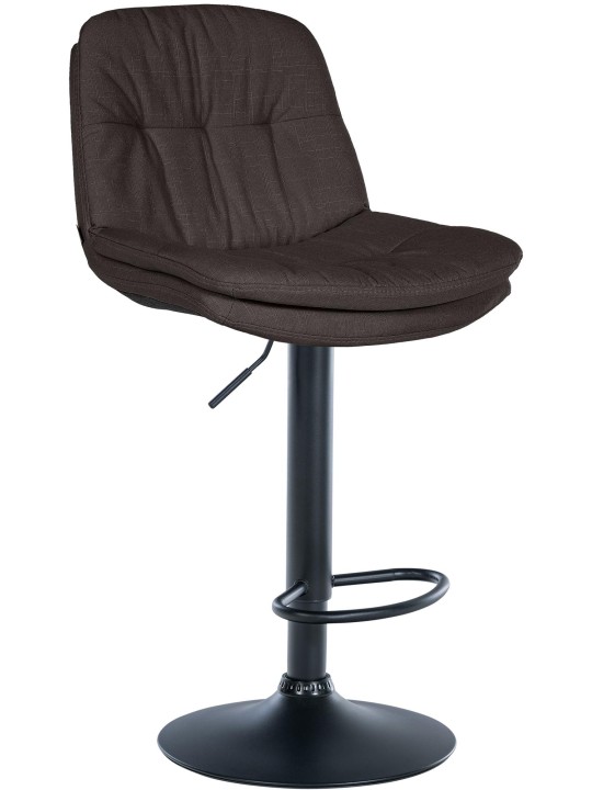 Tabouret de bar Laurel tissu, gris foncé