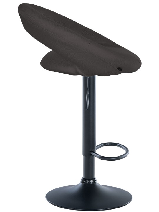 Tabouret de bar Olinda tissu noir, gris foncé Tabouret de bar Olinda tissu noir, gris foncé