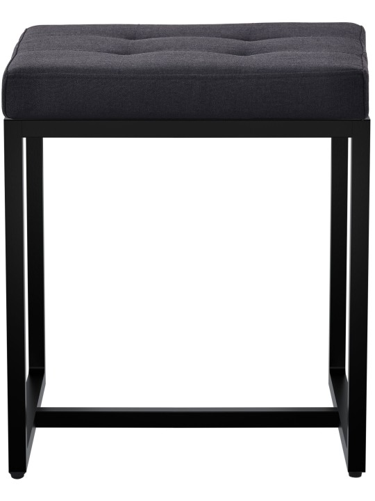 Tabouret Barci B tissu, noir
