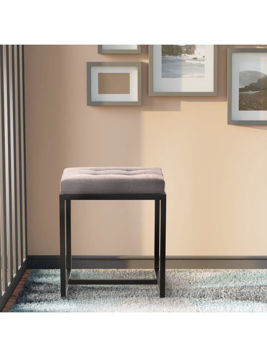 Tabouret Barci B tissu, gris foncé Tabouret Barci B tissu, gris foncé