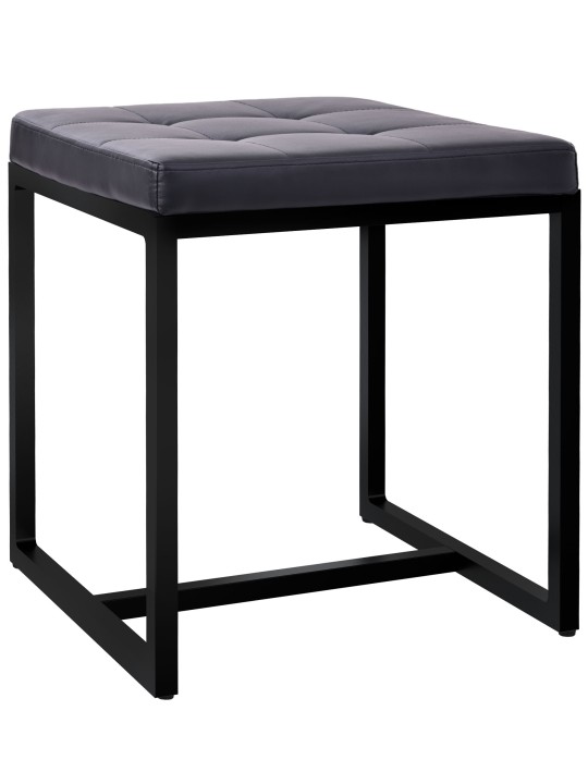 Tabouret Barci B similicuir, noir Tabouret Barci B similicuir, noir