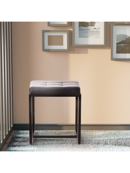 Tabouret Barci B similicuir, noir Tabouret Barci B similicuir, noir