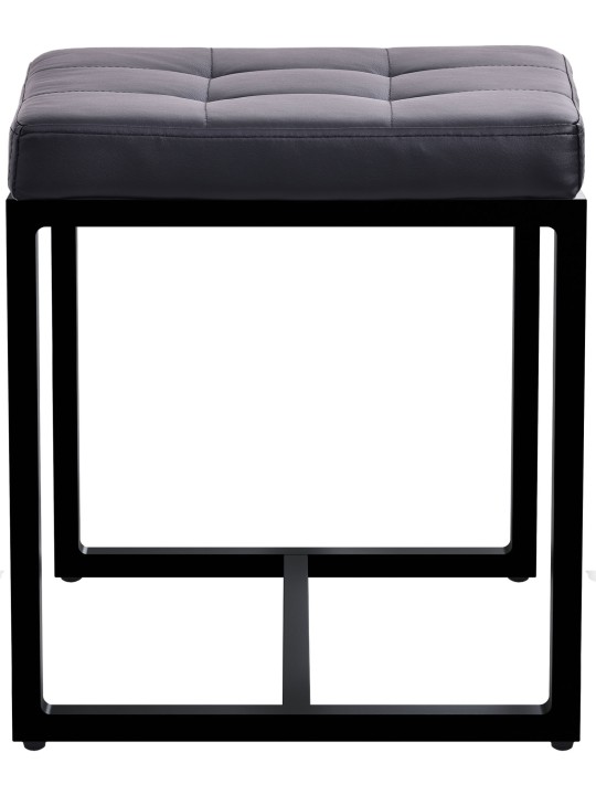 Tabouret Barci B similicuir, noir Tabouret Barci B similicuir, noir
