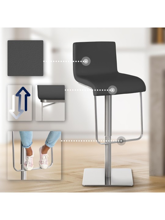 Tabouret de bar Limon E, gris