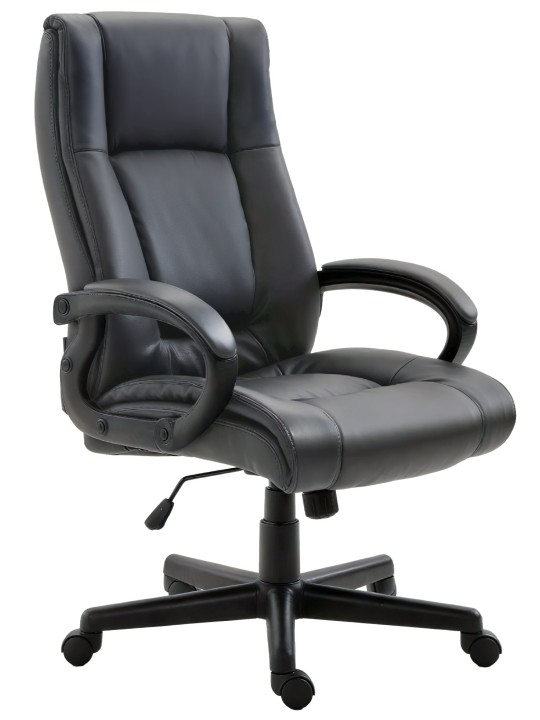 Chaise de bureau XL Sparta simili cuir, noir Chaise de bureau XL Sparta simili cuir, noir