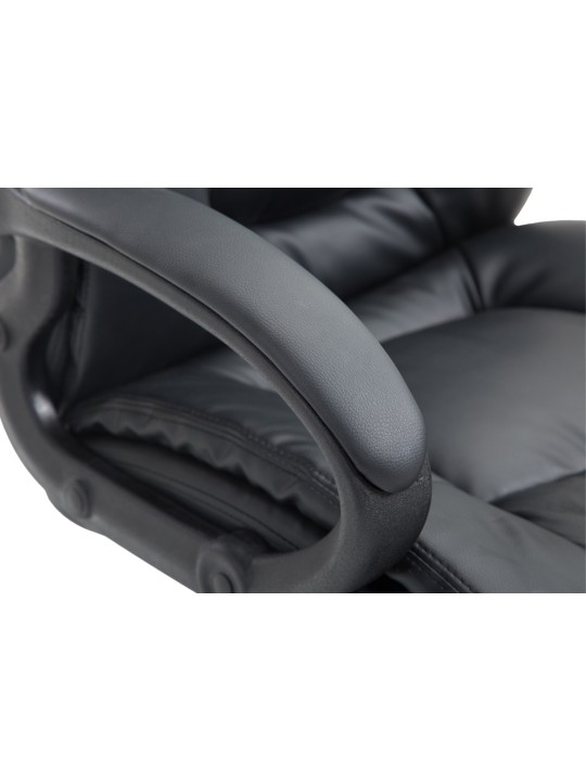 Chaise de bureau XL Sparta simili cuir, noir Chaise de bureau XL Sparta simili cuir, noir