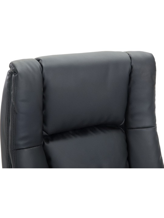 Chaise de bureau XL Sparta simili cuir, noir Chaise de bureau XL Sparta simili cuir, noir