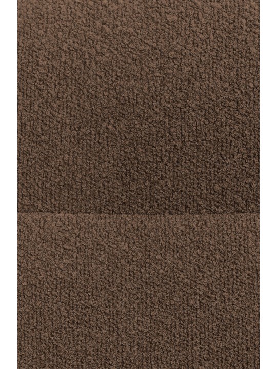 Chaise de salle à manger Merlinda tissu Teddy, marron
