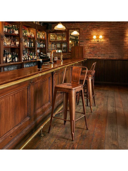 Tabouret de bar Mason, cuivre