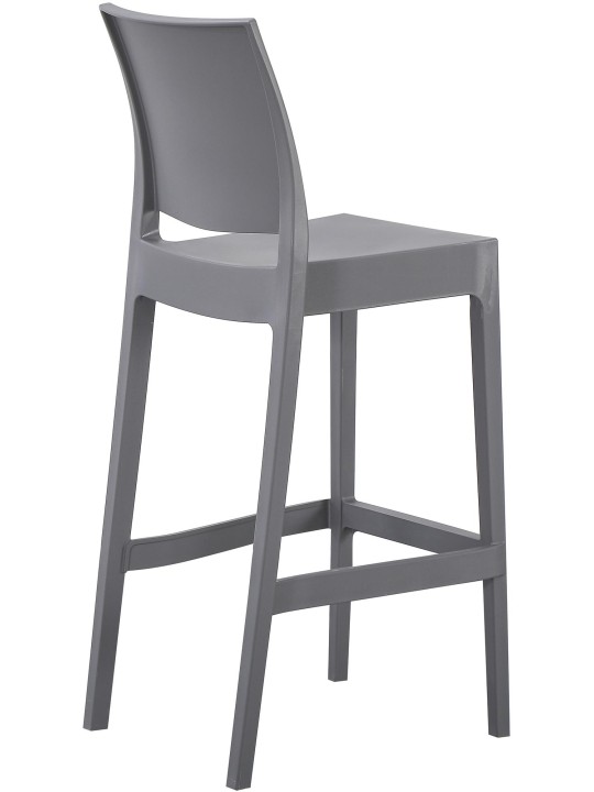 Tabouret de bar Flamur, gris foncé