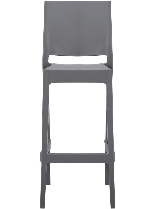 Tabouret de bar Flamur, gris foncé