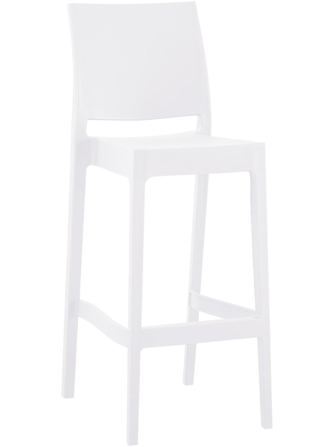 Tabouret de bar Flamur, blanc