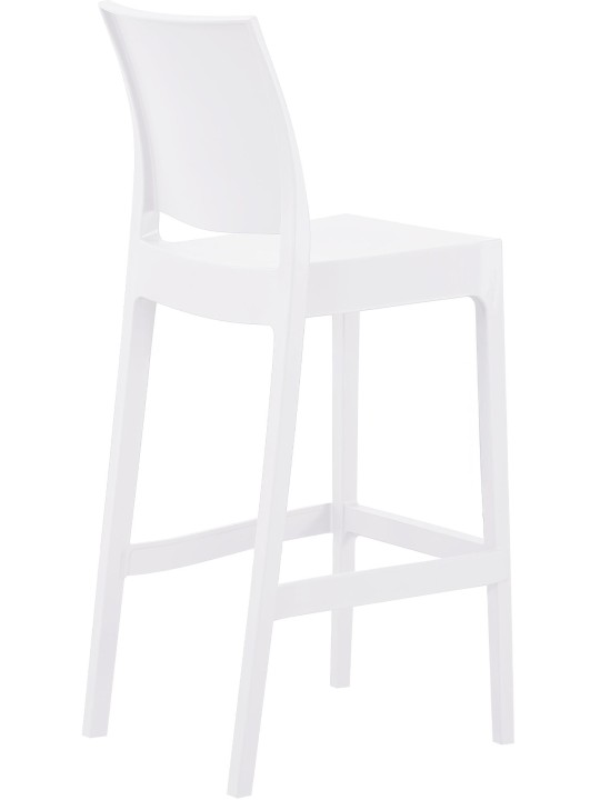 Tabouret de bar Flamur, blanc
