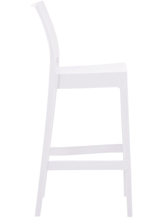 Tabouret de bar Flamur, blanc