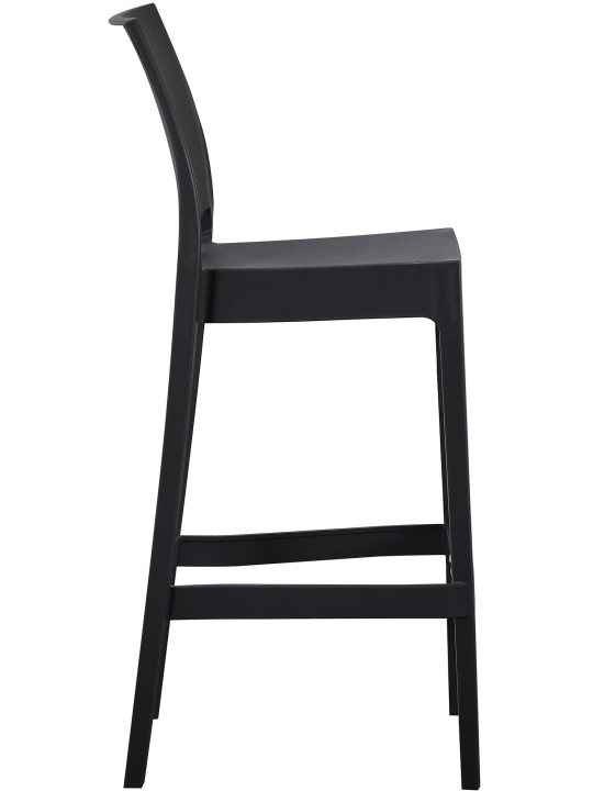 Tabouret de bar Flamur, noir