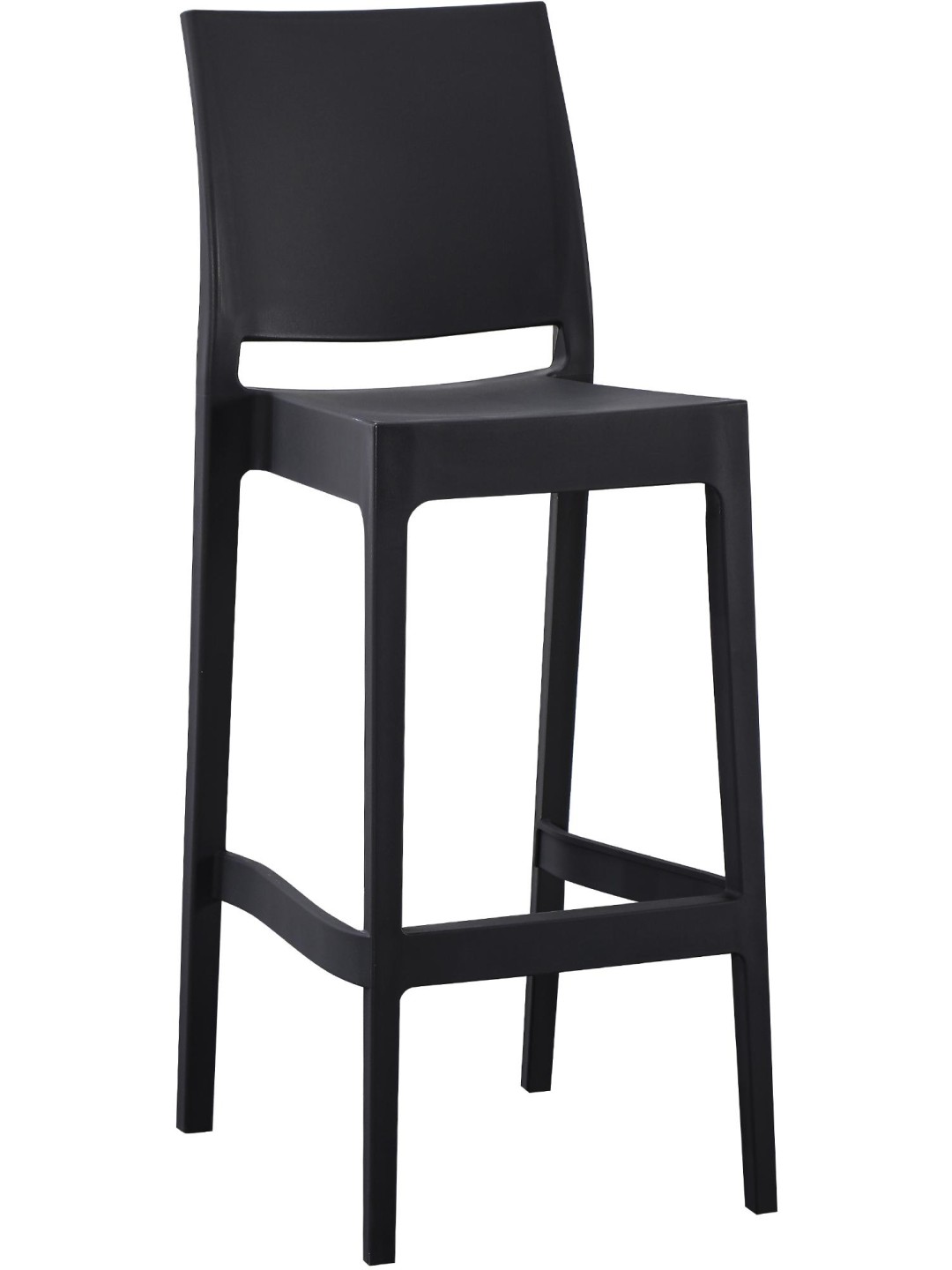 Tabouret de bar Flamur, noir