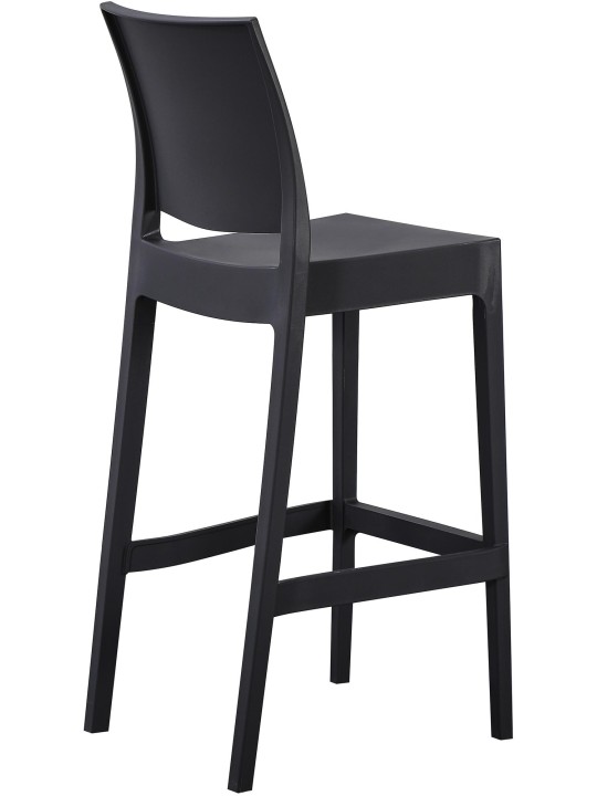 Tabouret de bar Flamur, noir