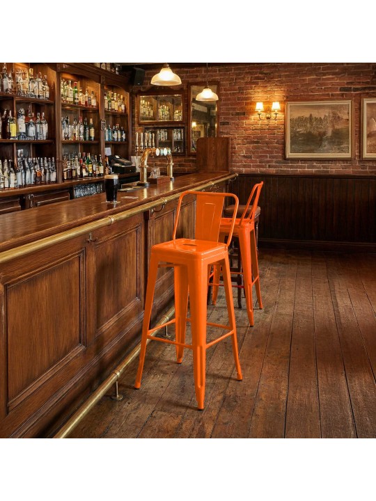 Tabouret de bar Mason, orange