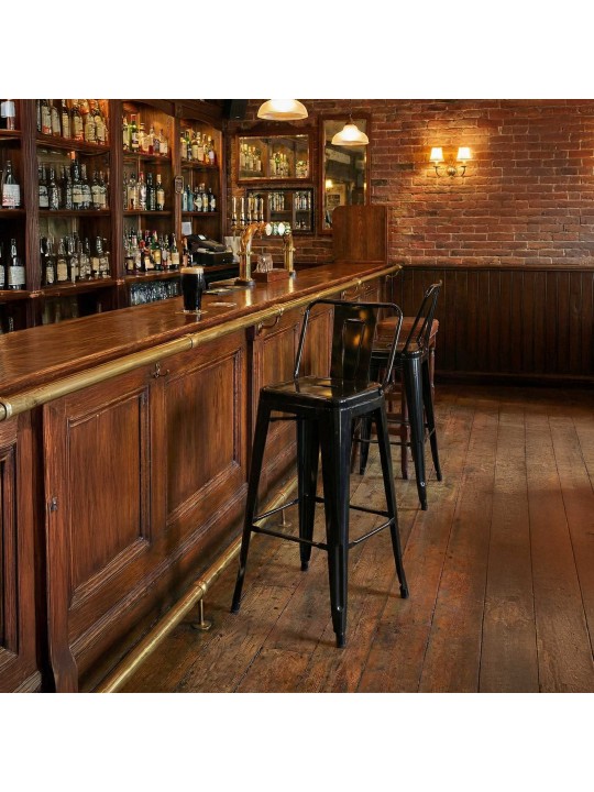 Tabouret de bar Mason, noir