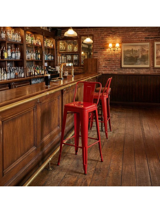 Tabouret de bar Mason, rouge