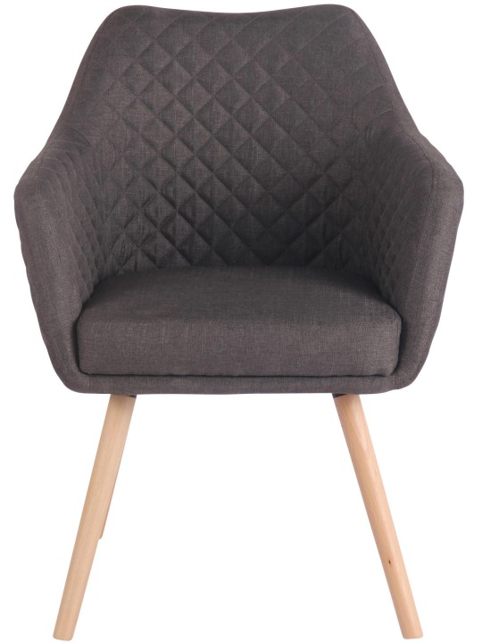 Chaise de salle à manger Gent tissu natura, gris foncé Chaise de salle à manger Gent tissu natura, gris foncé