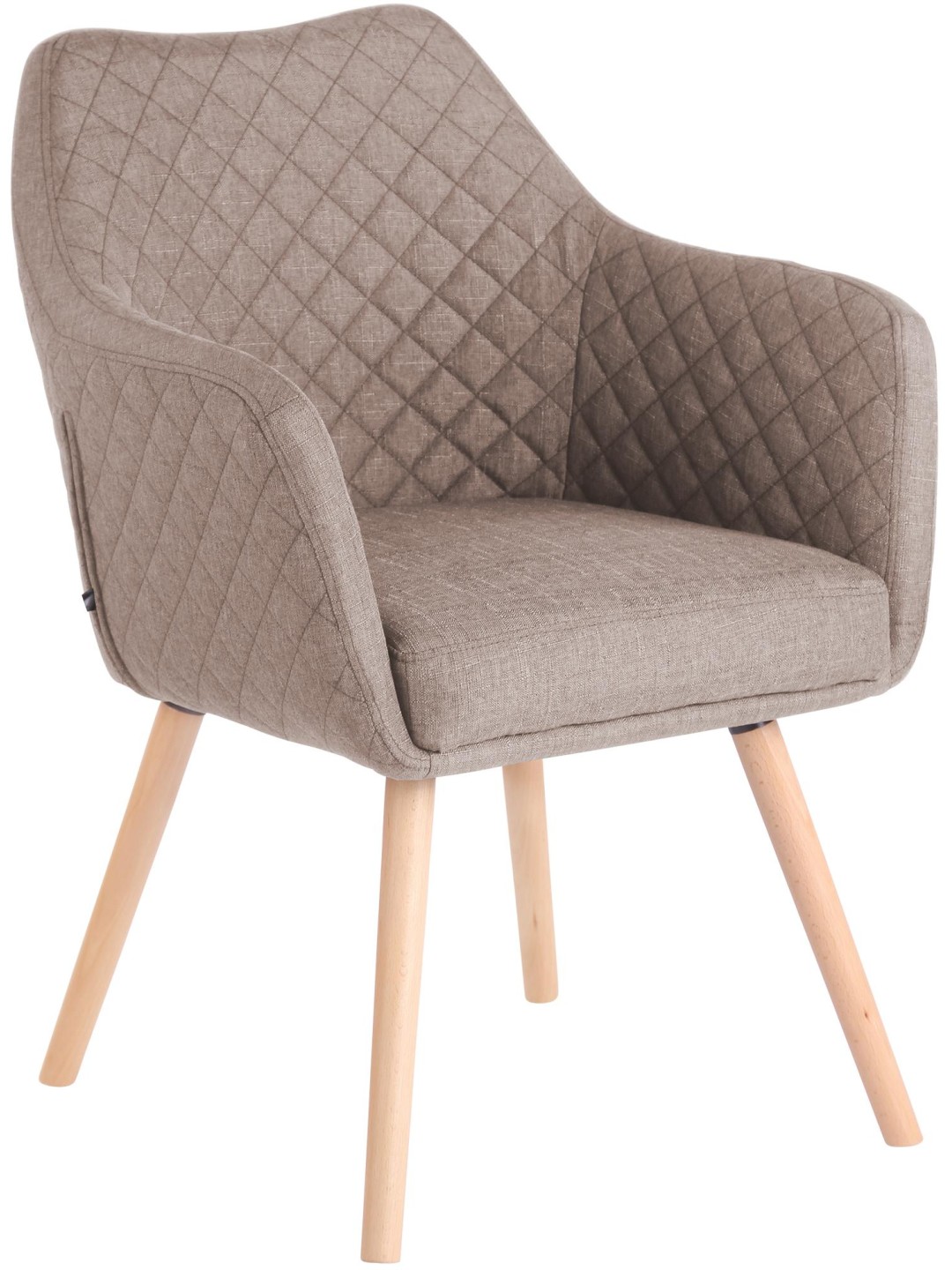 Chaise de salle à manger Gent tissu natura, taupe