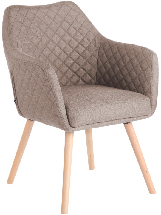 Chaise de salle à manger Gent tissu natura, taupe Chaise de salle à manger Gent tissu natura, taupe
